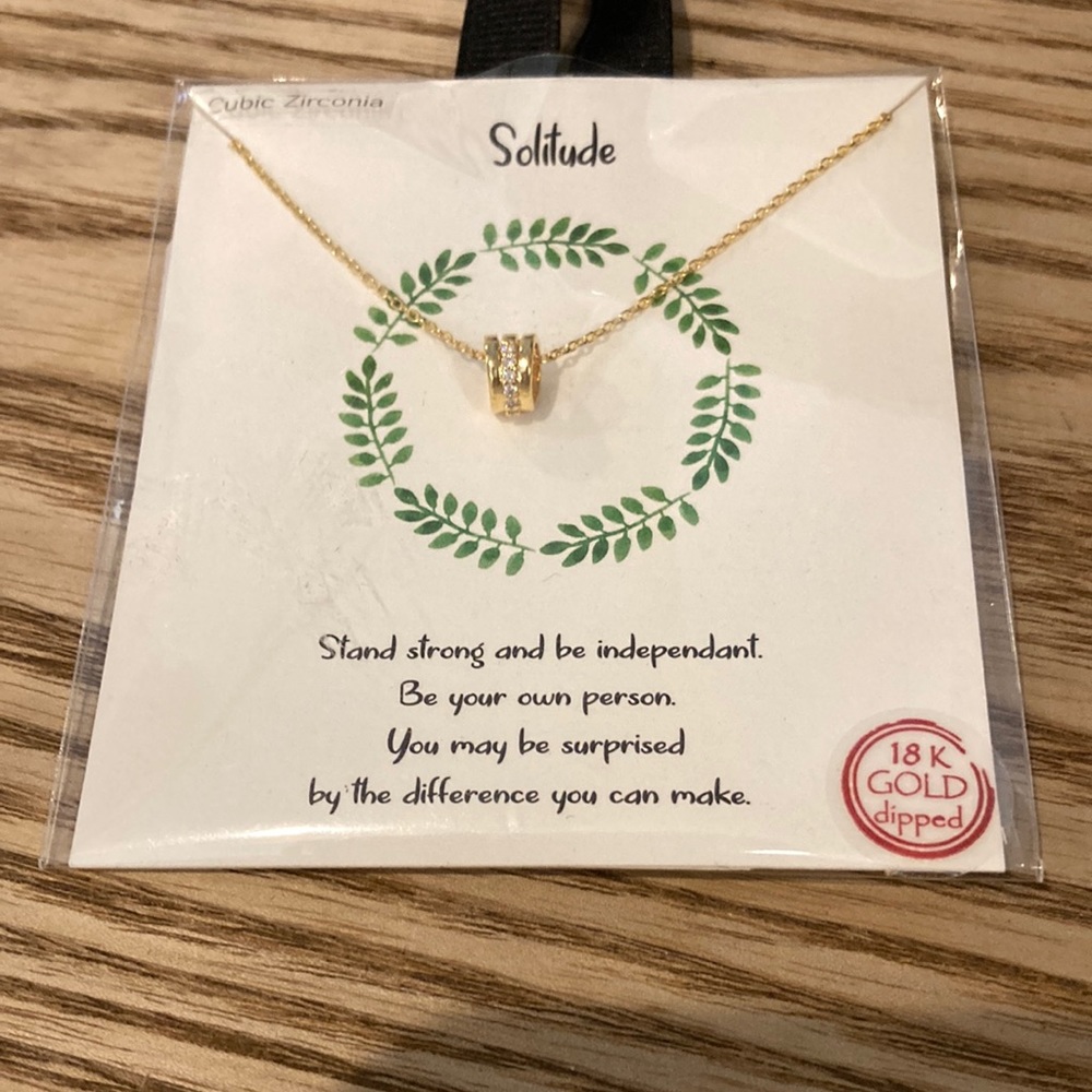 Solitude 18k dipped gold! Minimalist style